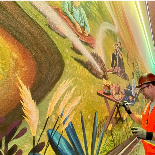 New Connections Cafe Artwork at Epcot is Fantastic