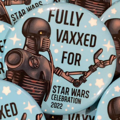 Vaccination Buttons May Be Worn at Star Wars Celebration