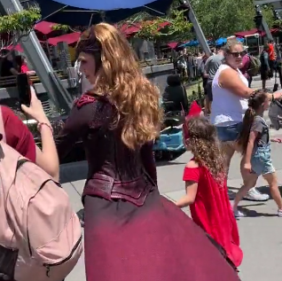 Scarlet Witch Steals Children at Disneyland — Ultra Cute Warning!