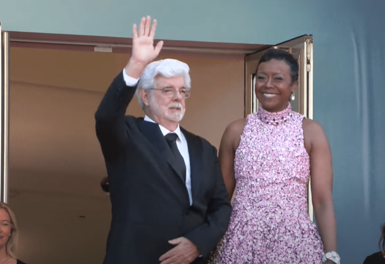 George Lucas and his wife Mellody Hobson 