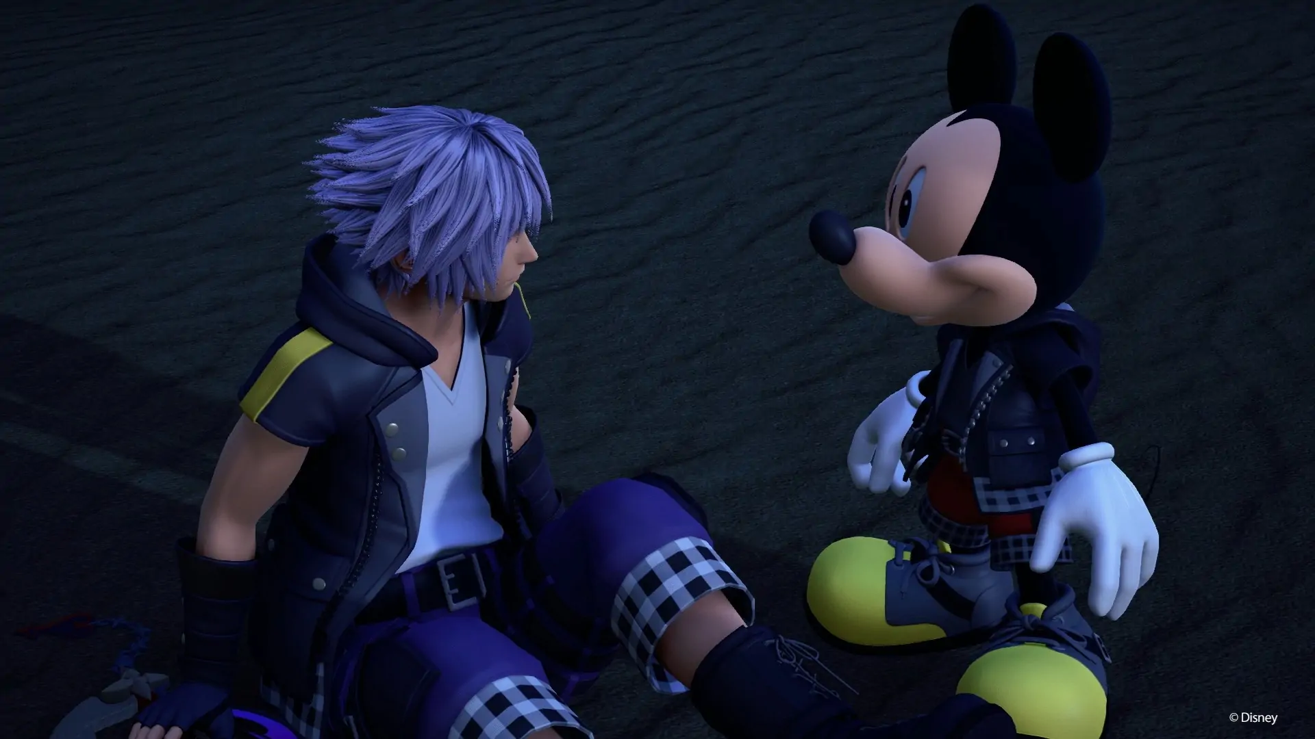 Mickey Mouse and Riku in Kingdom Hearts 3