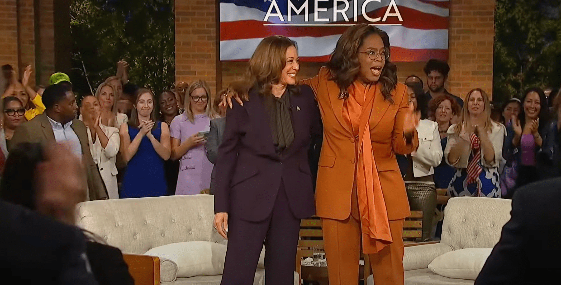 Oprah Winfrey and Kamala Harris