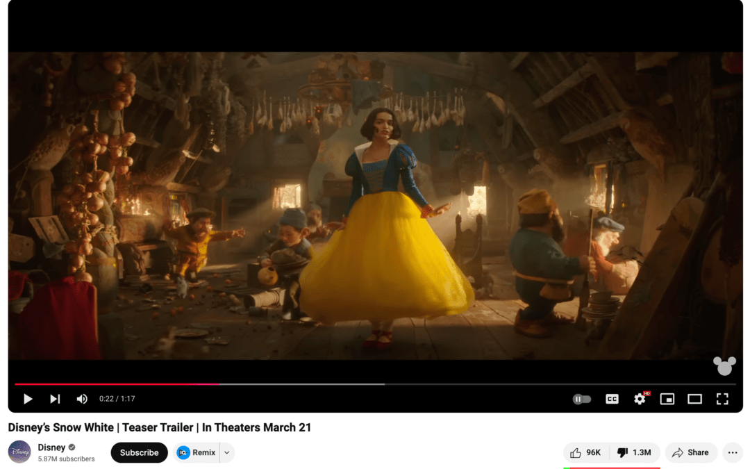 New Snow White Trailer Released Before Wicked Trailer without YouTube Video: WDW Pro Scoop Confirmed