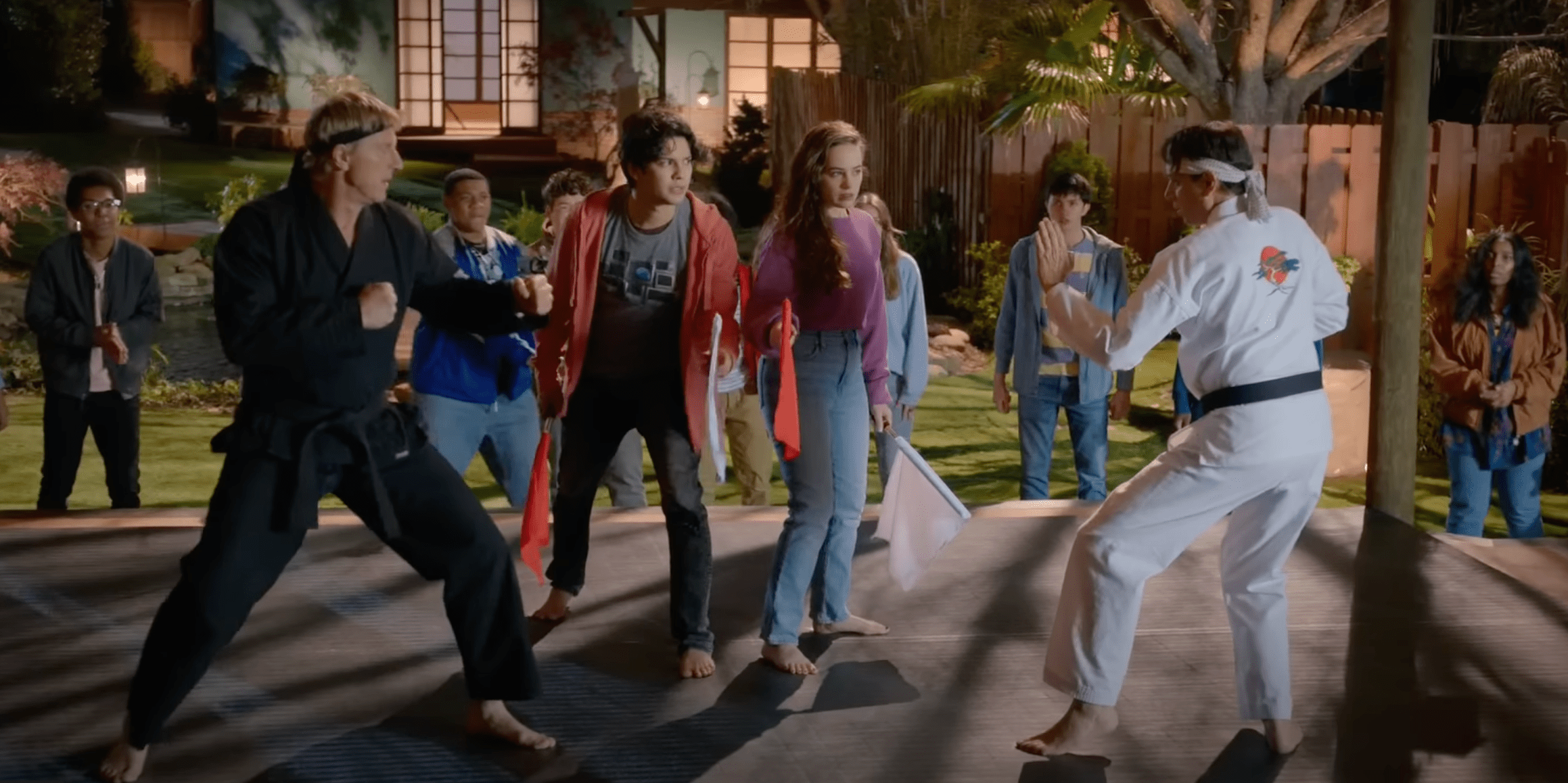 Daniel LaRusso vs Johnny Lawrence in Cobrai Kai