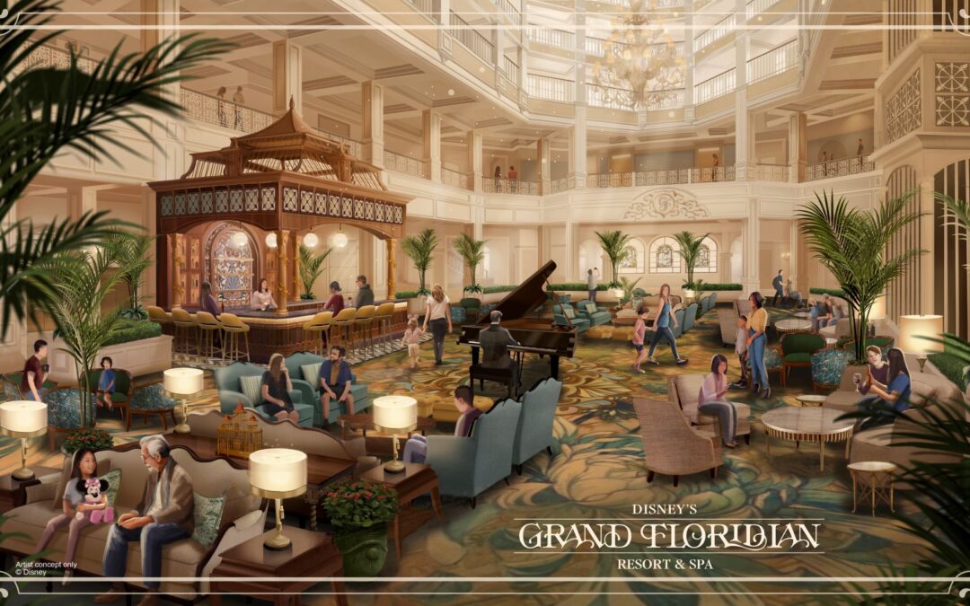 Walt Disney World Announces New Layout and Designs for Grand Floridian Resort and Spa Main Lobby