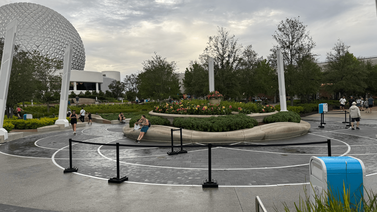 World Celebration Epcot Roped off