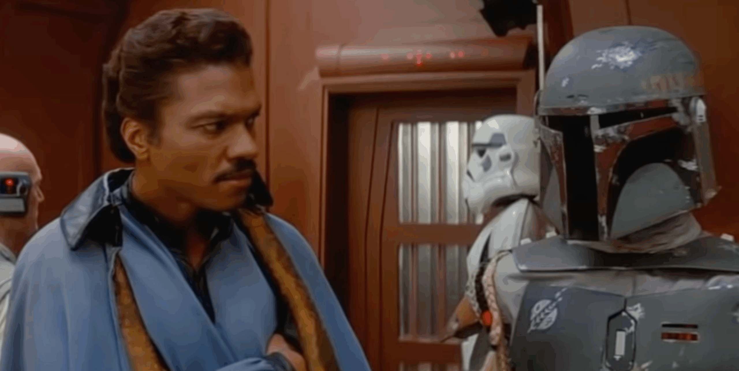 Lando Calrisian and Boba Fett in Star Wars The Empire Strikes Back