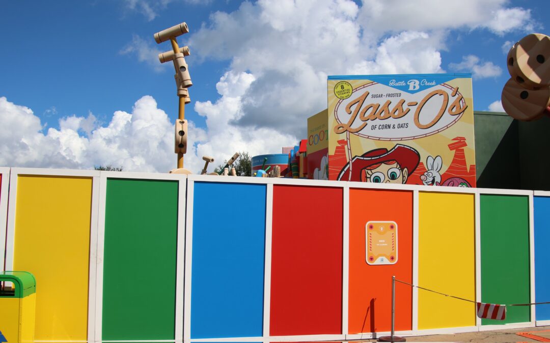 Disney’s Hollywood Studios Adds New Construction Walls as 3/4 Disney World Parks Close Off Large Sections Behind Barriers