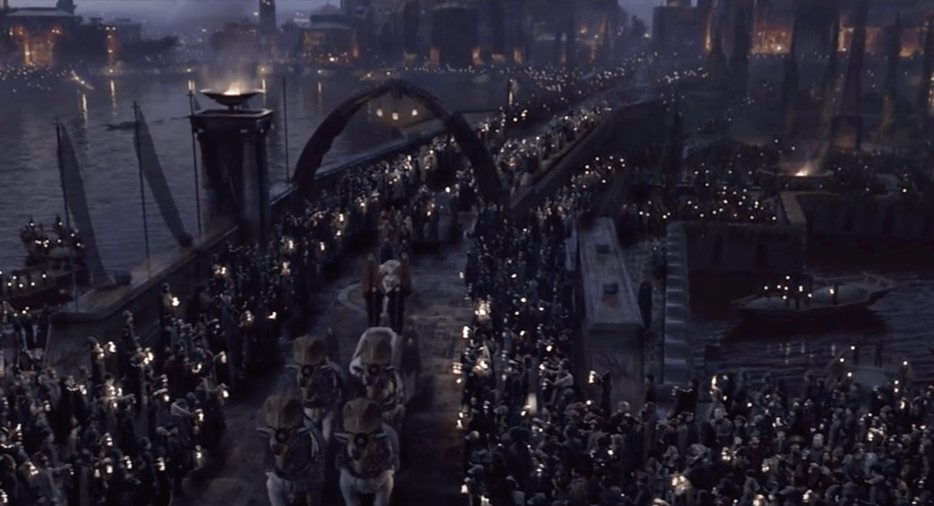 The funeral of Padme Amidala on Naboo