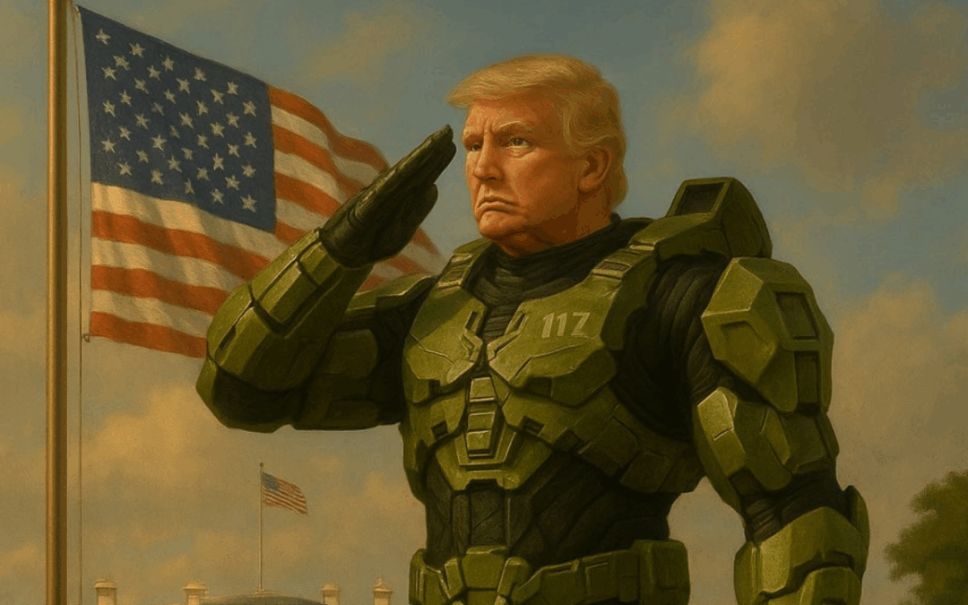 GameStop Trump Halo Memes Take Over the Internet — Gavin Newsom Tries (and Fails) to Kill the Fun