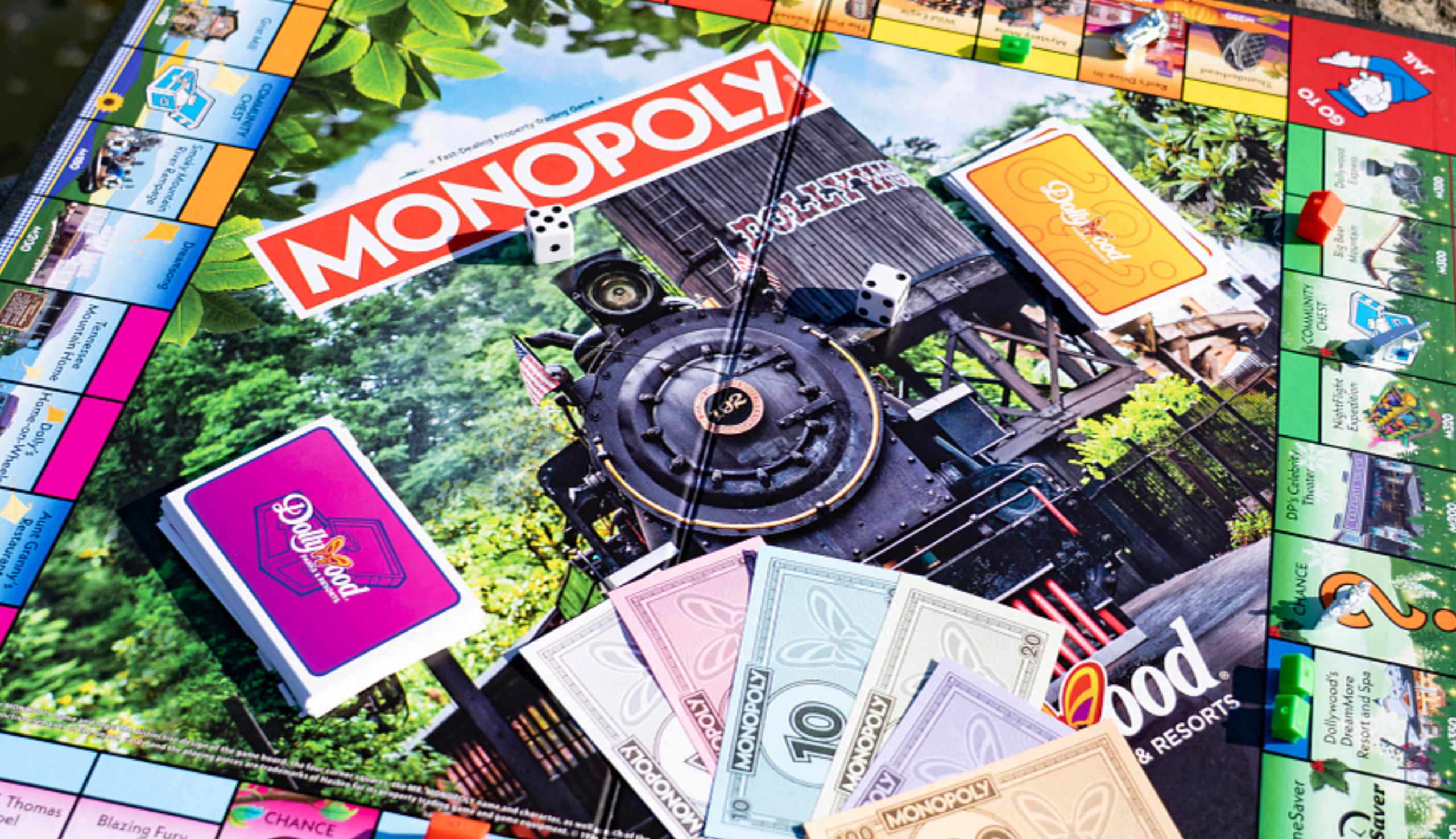 Dollywood Monopoly board