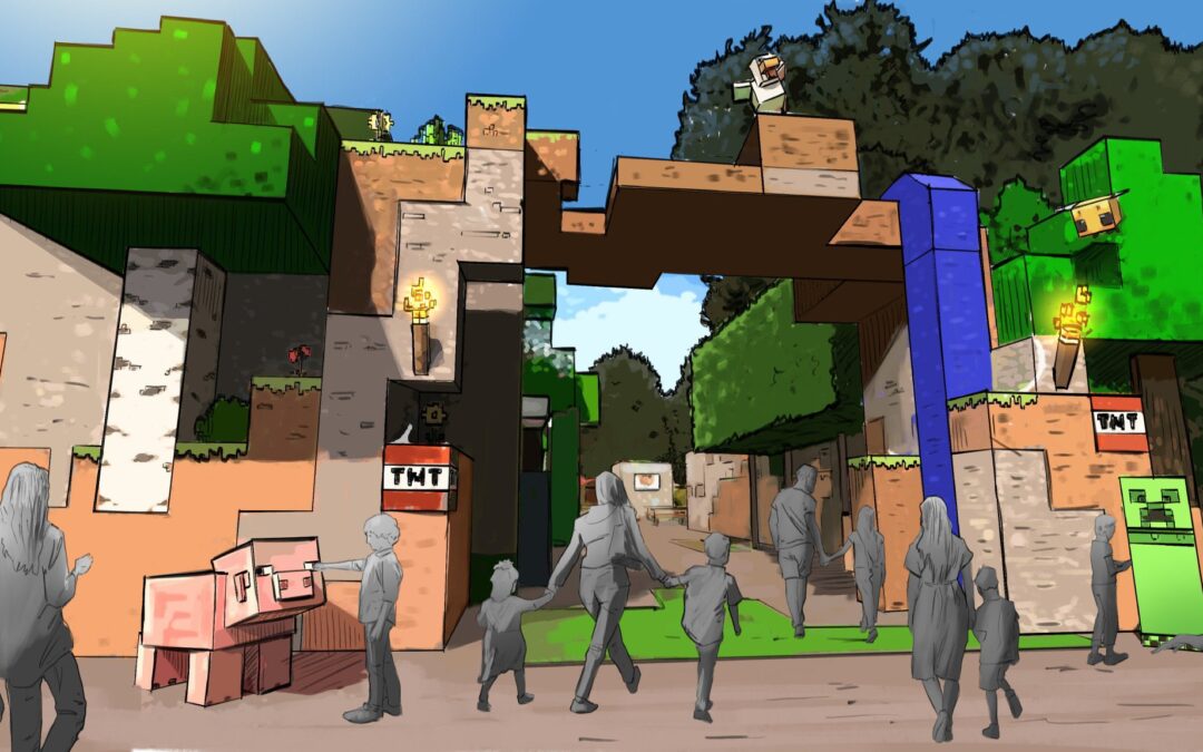 Concept Art Revealed for Multi-Million Dollar Minecraft Theme Park