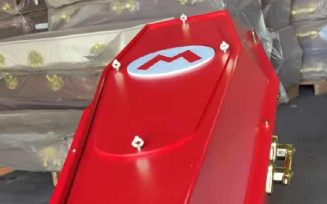 Mario Themed Coffins Sold in Brazil