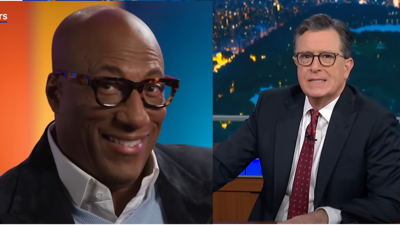 Byron Allen Colbert Byron Allen and Stephen Colbert