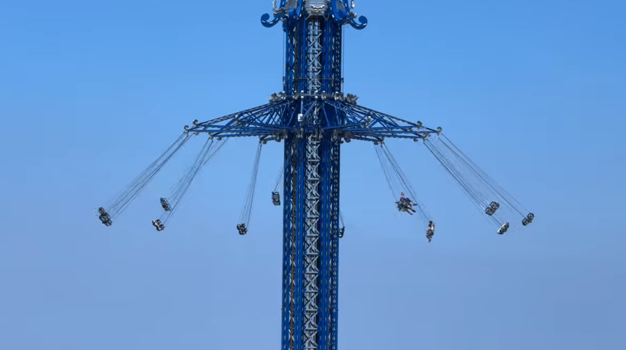 Aerial view of the Star Flyer Orlando at ICON Park