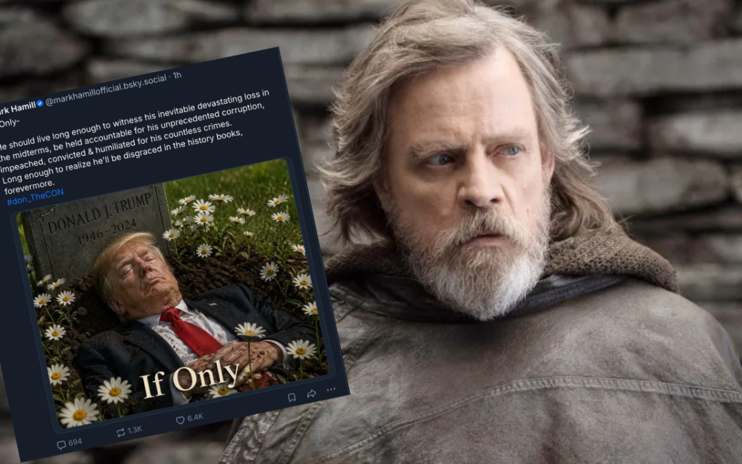 Mark Hamill Shares Photo Depicting President Trump Dead, Captioned “If Only”