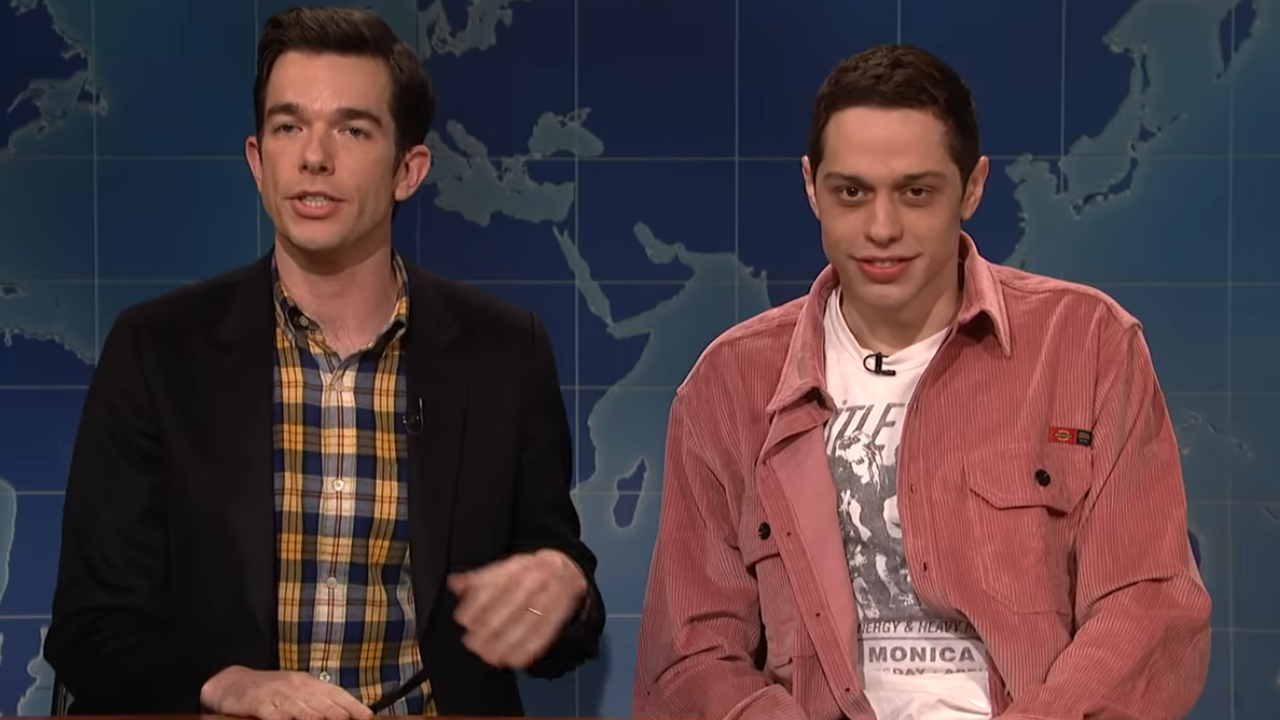 Pete Davidson and John Mulaney Pete Davidson and John Mulaney in an SNL skit
