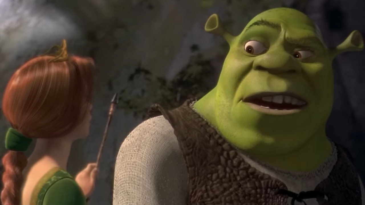 Shrek and Fiona from the original film