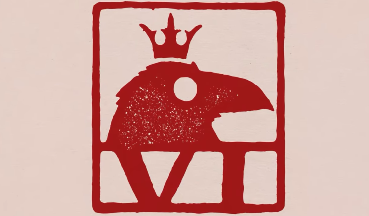 Six Ravens Logo Six Ravens Logo coming to Disney Springs. Features a Red Square with the silhouette of a raven's head wearing a crown, with the numerals "VI" underneath