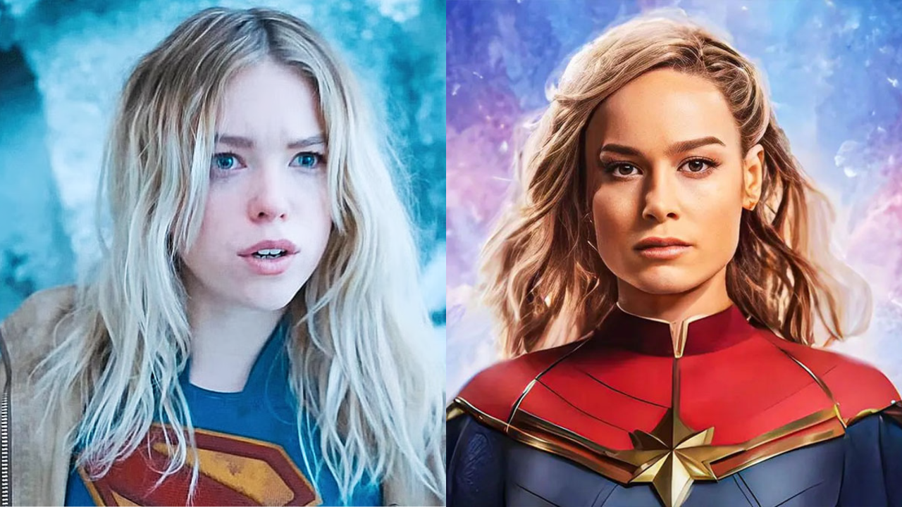 Supergirl Captain Marvel Supergirl and Captain Marvel