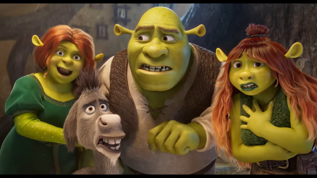 Shrek and his family