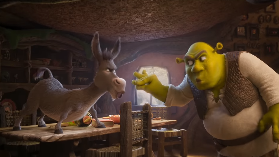 (390) Shrek 5 Official Teaser Trailer 00-00-37 Donkey being scolded by Shrek