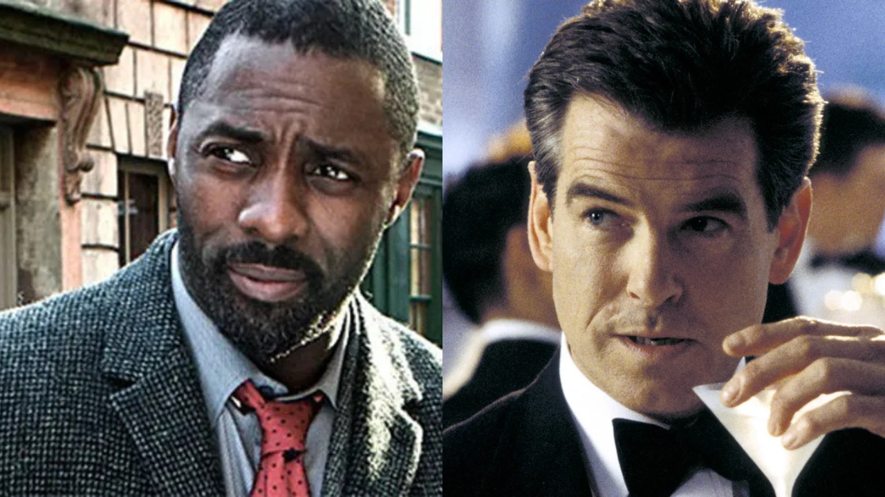 Idris Elba James Bond Idris Elba as Luther and Pierce Brosnan as James Bond