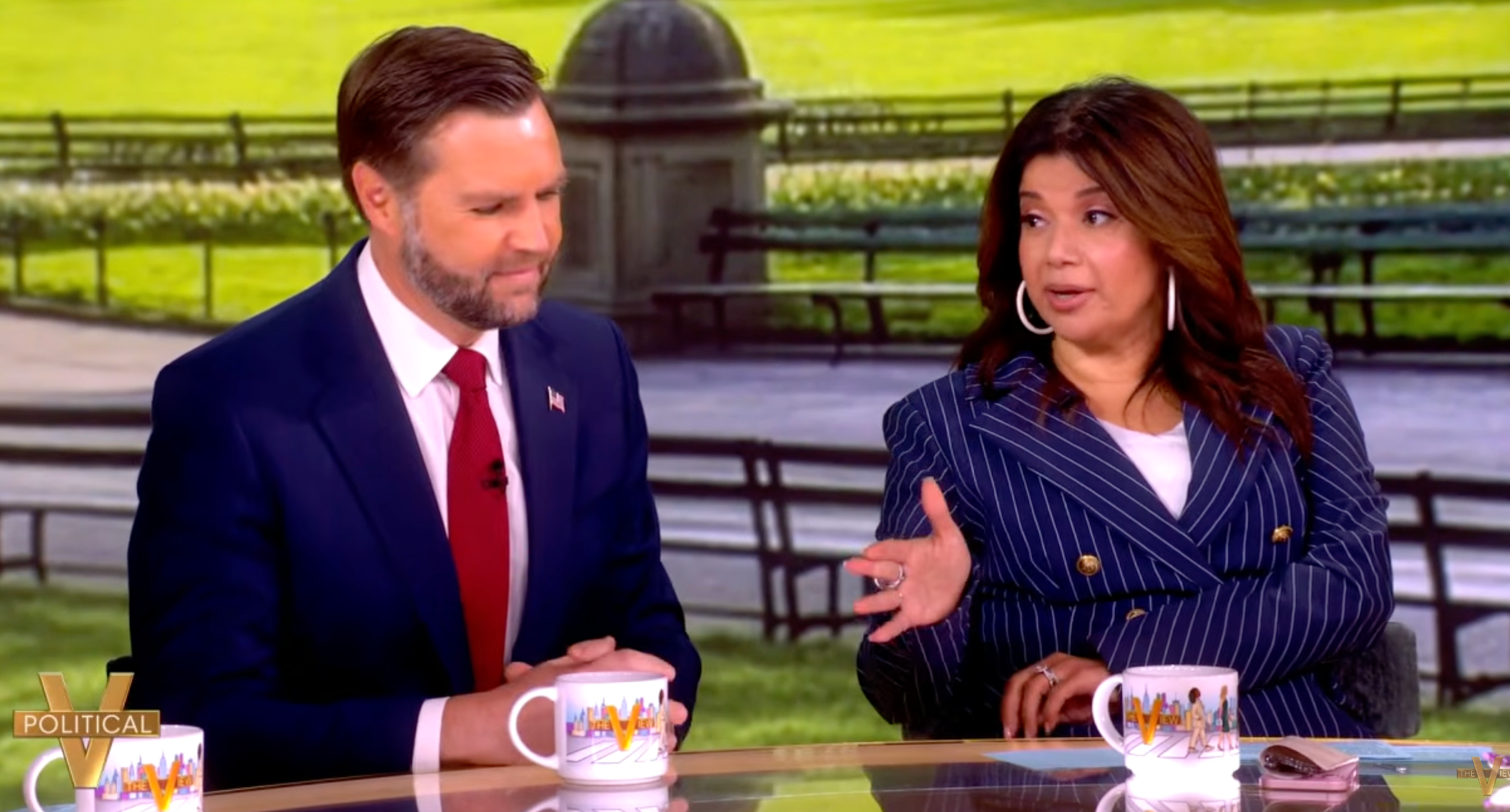 Ana Navarro Speaking to JD Vance on The View