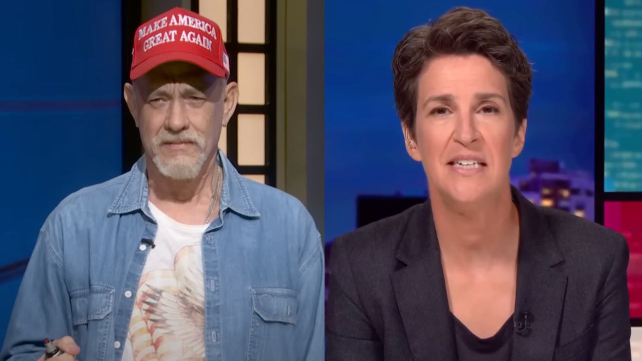 Tom Hanks MS Now Tom Hanks and Rachel Maddow
