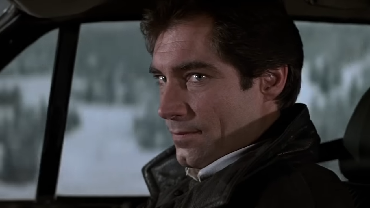 James Bond giving a sideways look