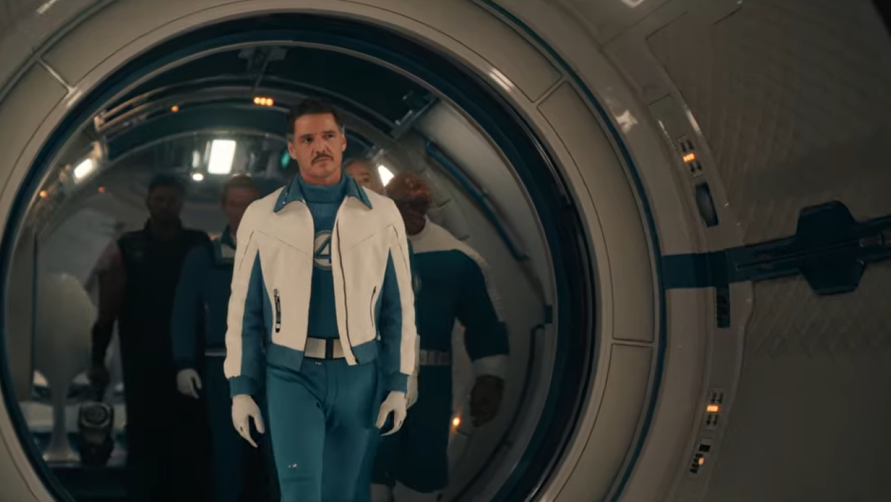 Reed Richards walking down a hallway