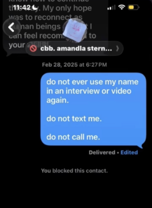 A text between Tomi Adeyami and Amandla Stenberg