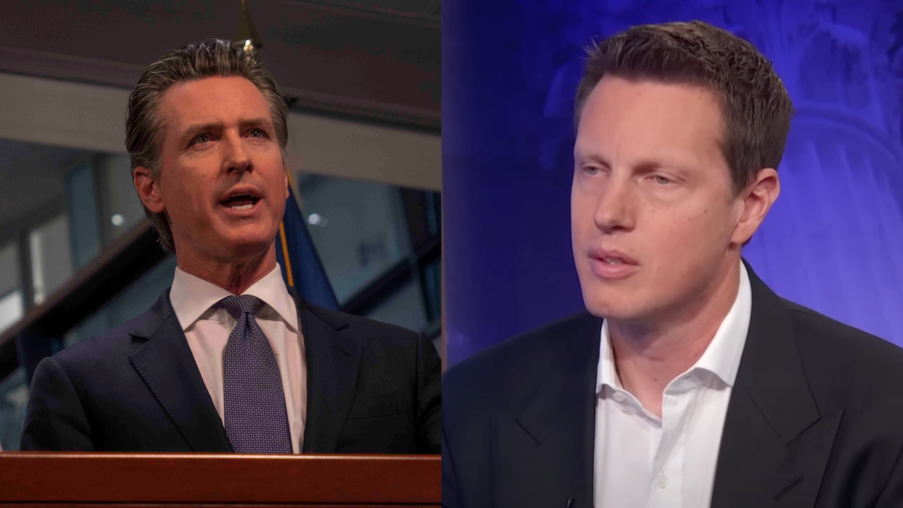 Gavin Newsom and David Ellison