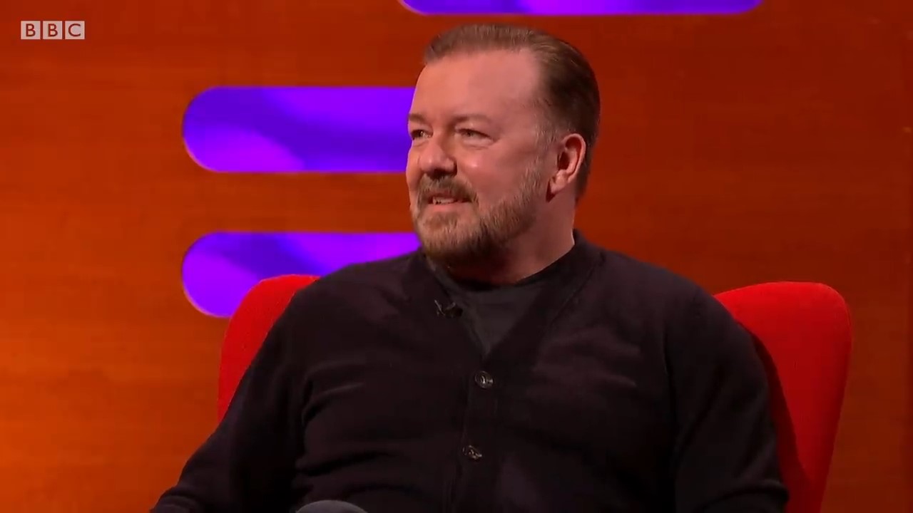 Ricky Gervais smiling