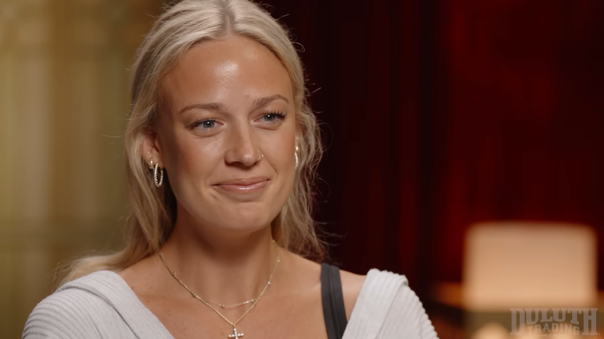 Sophie Cunningham smiles during an interview