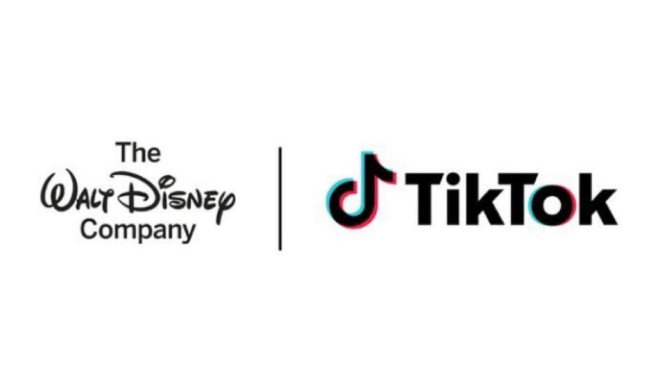 Disney Tik Tok Disney and TikTok logos