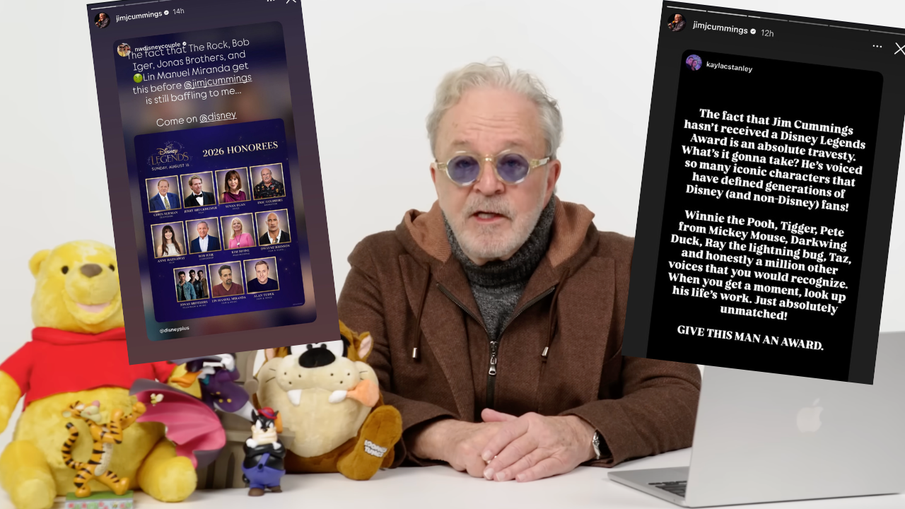 Jim Cummings Disney Legend Jim Cummings and social media posts calling out Disney for not making him a Disney Legend