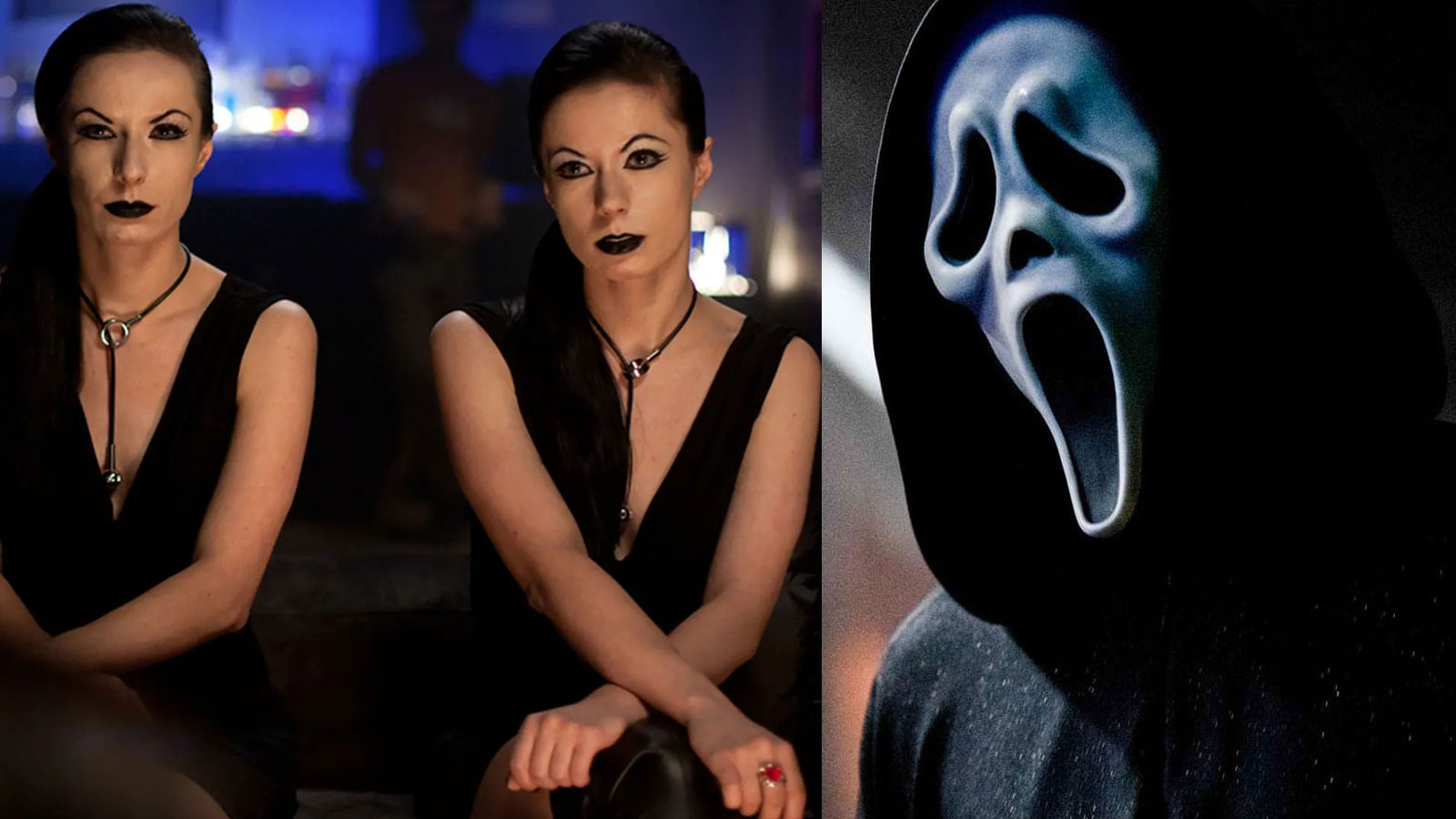 Soskas-Ghostface The Soska Sisters side-by-side with an image of Ghostface