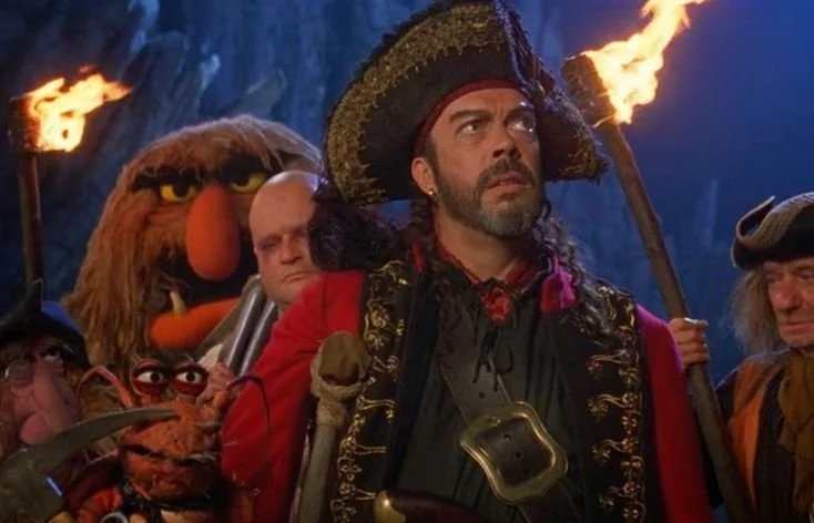 Tim Curry as a pirate in Muppet Treasure Island