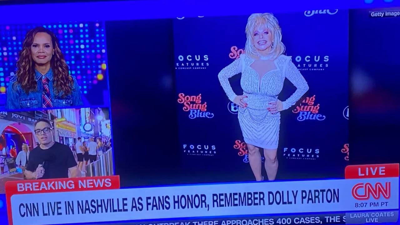 Picture of a TV screen showing CNN