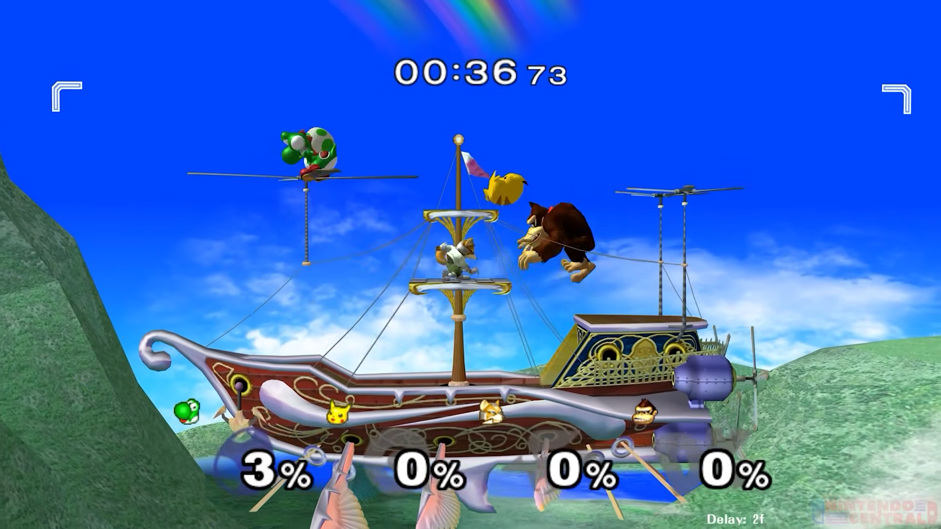 Screenshot from Super Smash Bros. Melee