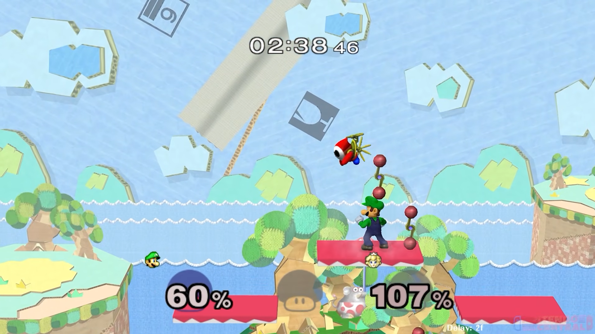 Screenshot from Super Smash Bros. Melee