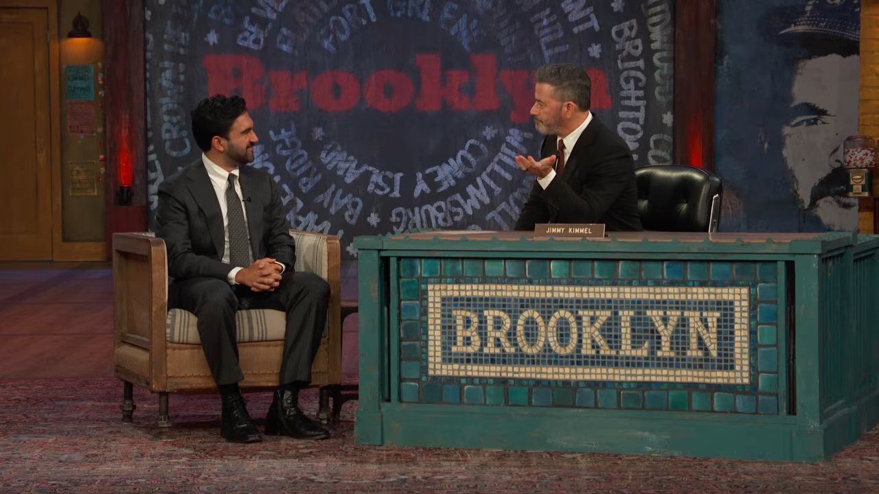Zohran Mamdani and Jimmy Kimmel