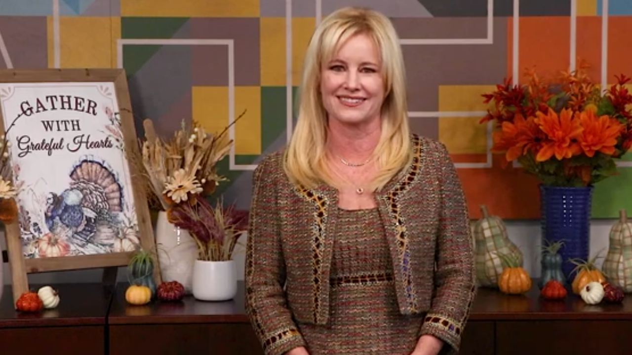 Blond woman in professional attire