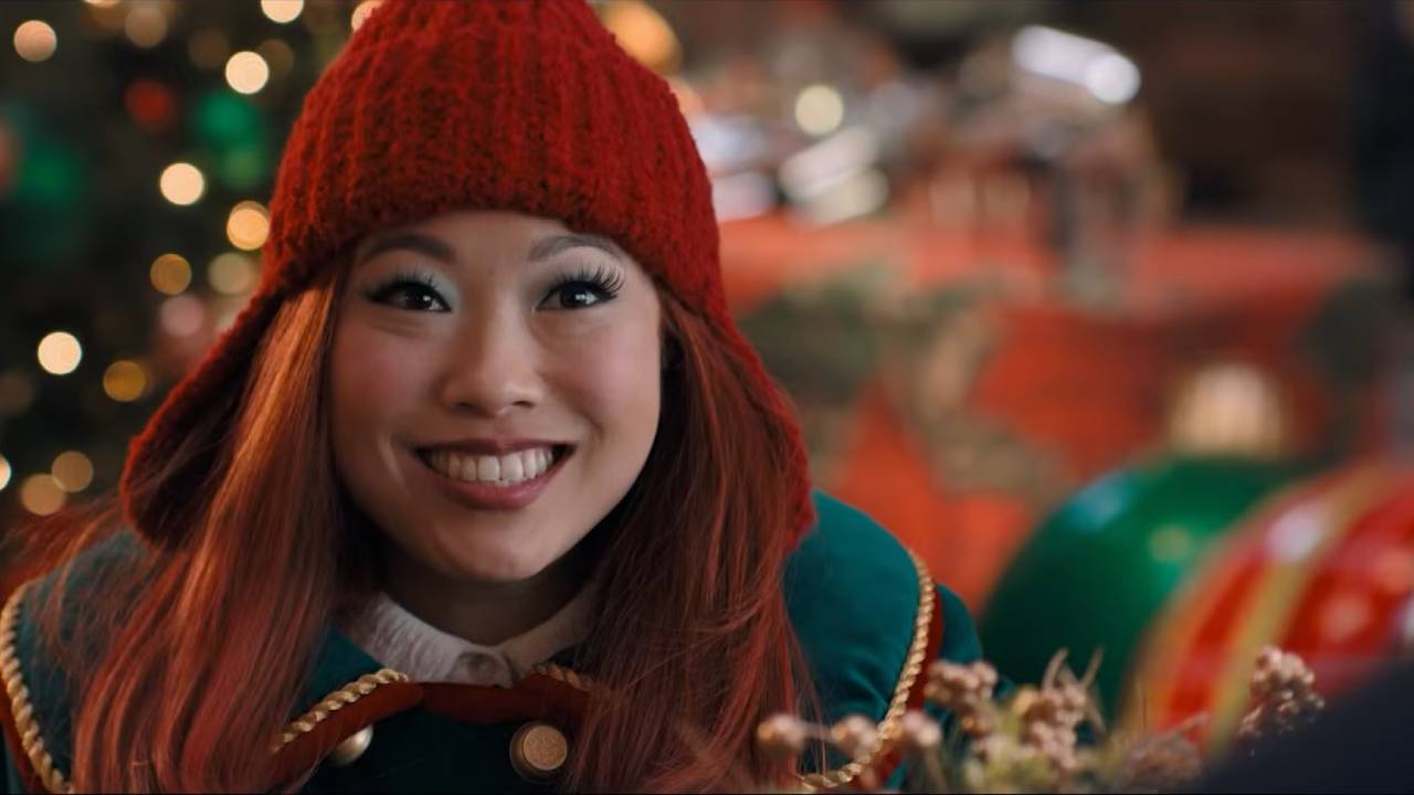 Awkwafina smiles