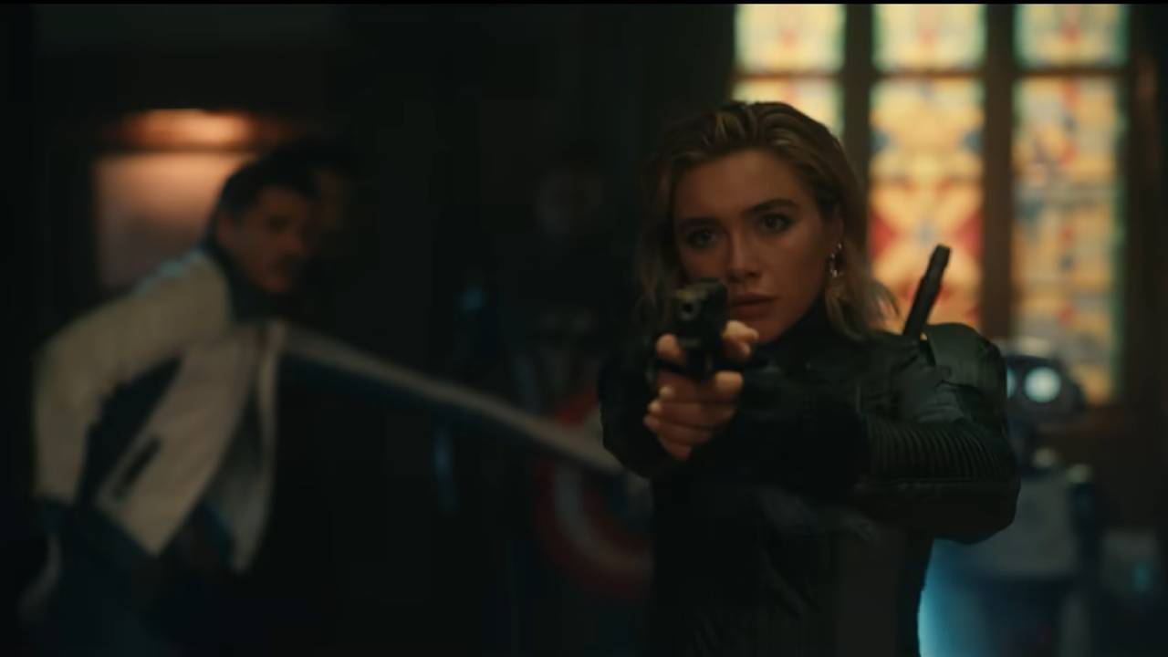A woman holding a gun