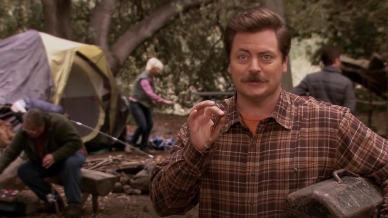 Ron Swanson speaking