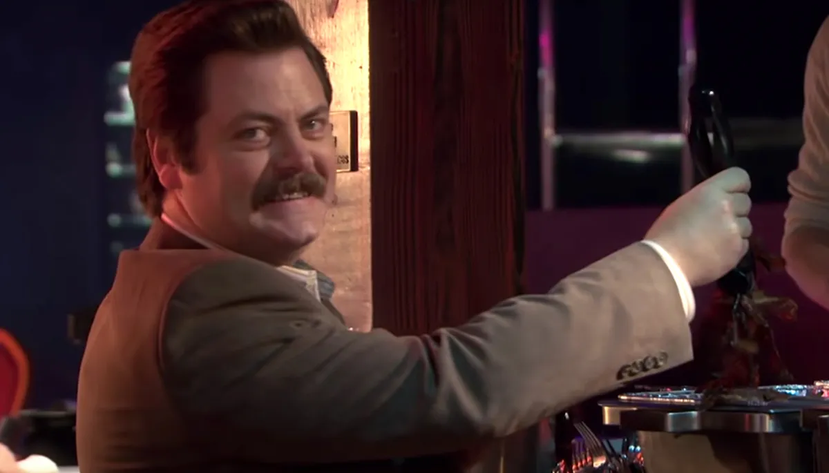 Ron Swanson With bacon