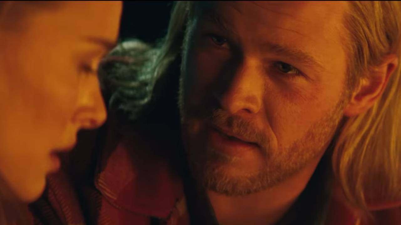 Jane Foster and Thor having a serious conversation