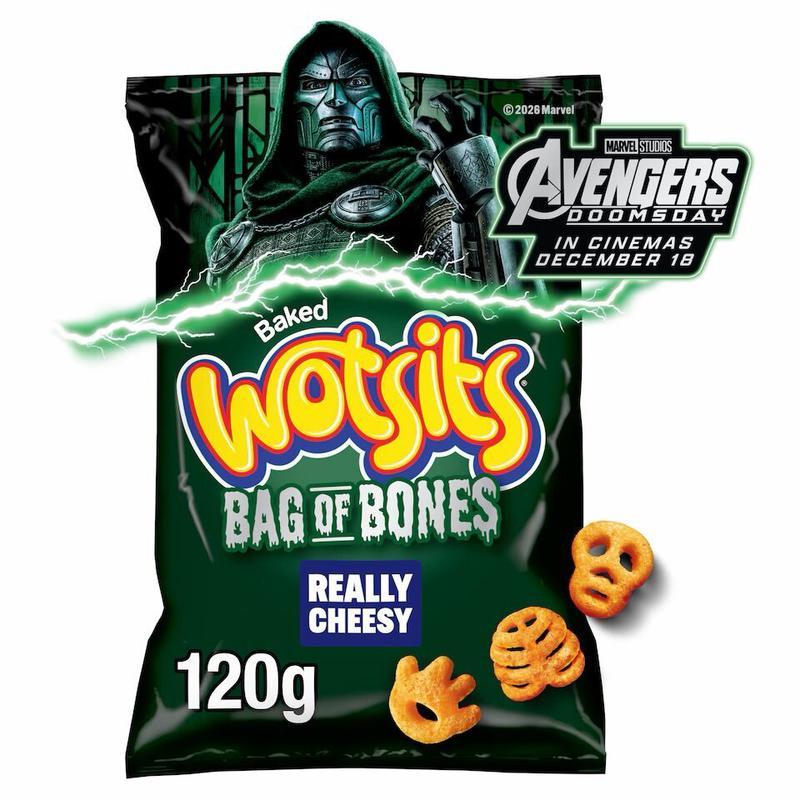 Snack packaging featuring Doctor Doom